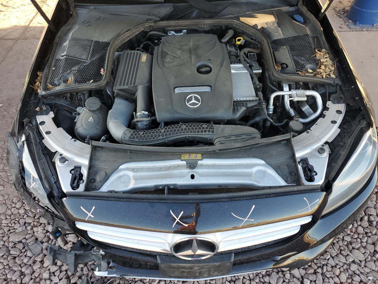 2017 Mercedes-Benz C-klasse VIN 55SWF4JB9HU212164 Copart auction photo, front end / side damage thumbnail 11