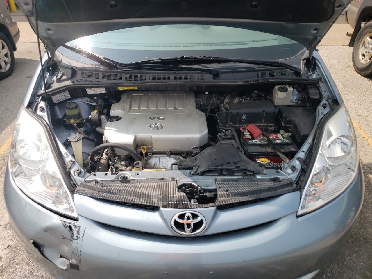 2010 Toyota Sienna VIN 5TDKK4CC3AS302171 Copart auction photo, rear end / front end damage thumbnail 12