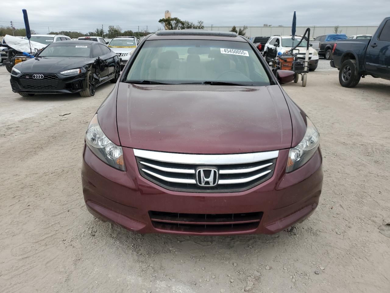 2012 Honda Accord VIN 1HGCP2F84CA185719 Copart auction photo, all over damage thumbnail 5