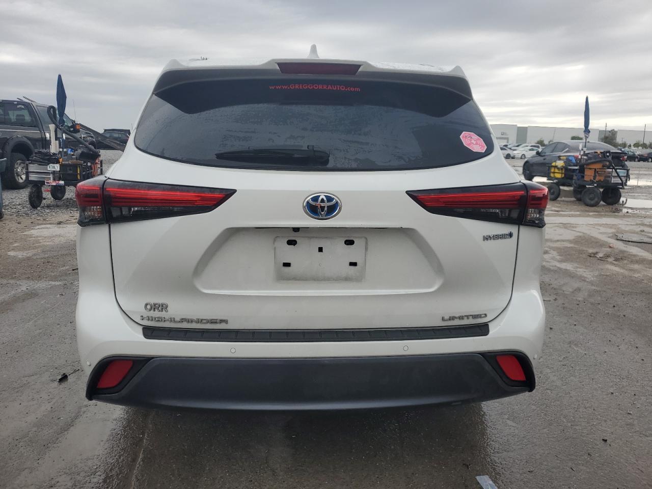 2023 Toyota Highlander VIN 5TDYARAH1PS016966 Copart auction photo, front end / rear end damage thumbnail 6