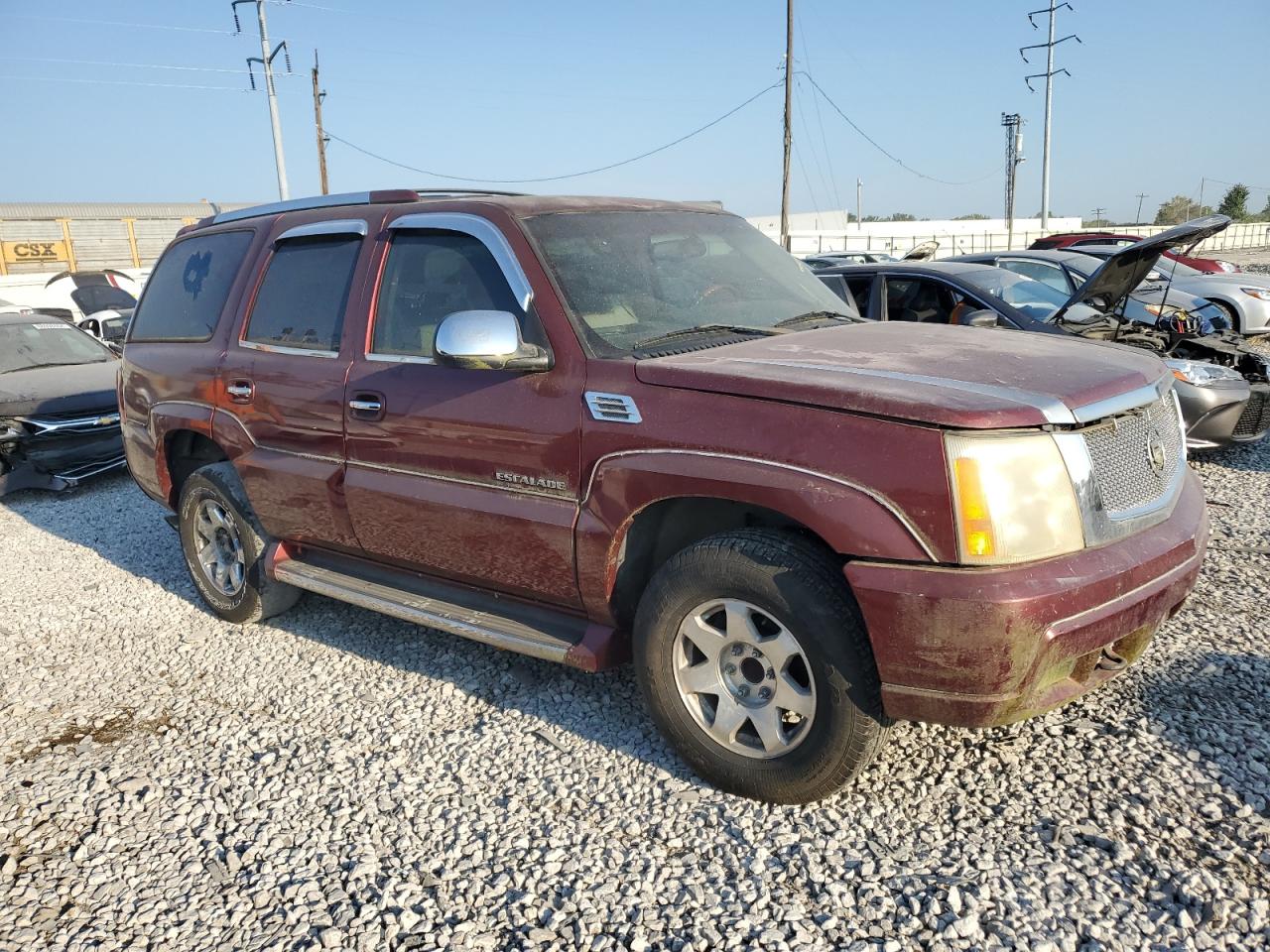 2002 Cadillac Escalade VIN 1GYEC63T92R221885 Copart auction photo, minor dent/scratches damage thumbnail 4