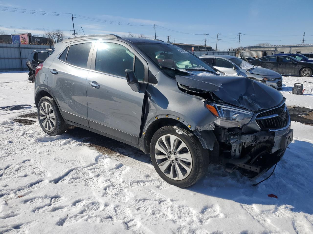 2020 Buick Encore VIN KL4CJESB7LB029178 Copart auction photo, front end damage thumbnail 4
