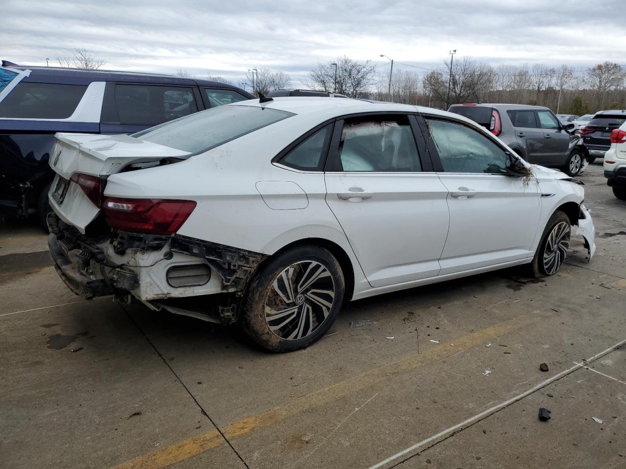 2021 Volkswagen Jetta VIN 3VWE57BU2MM067652 Copart auction photo, all over / rollover damage thumbnail 3