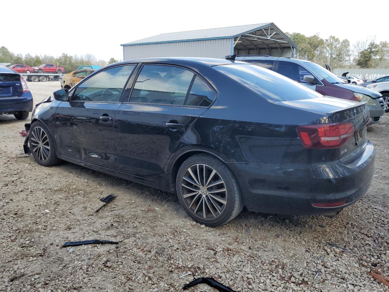 2016 Volkswagen Jetta VIN 3VWD17AJ6GM402429 Copart auction photo, front end / side damage thumbnail 2