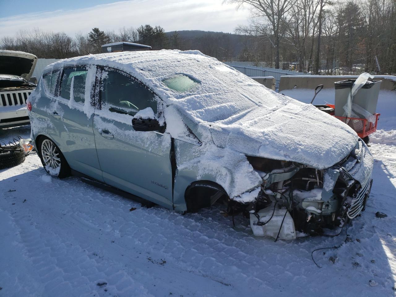 2013 Ford C-MAX VIN 1FADP5BU5DL519274 Copart auction photo, front end / undercarriage damage thumbnail 4