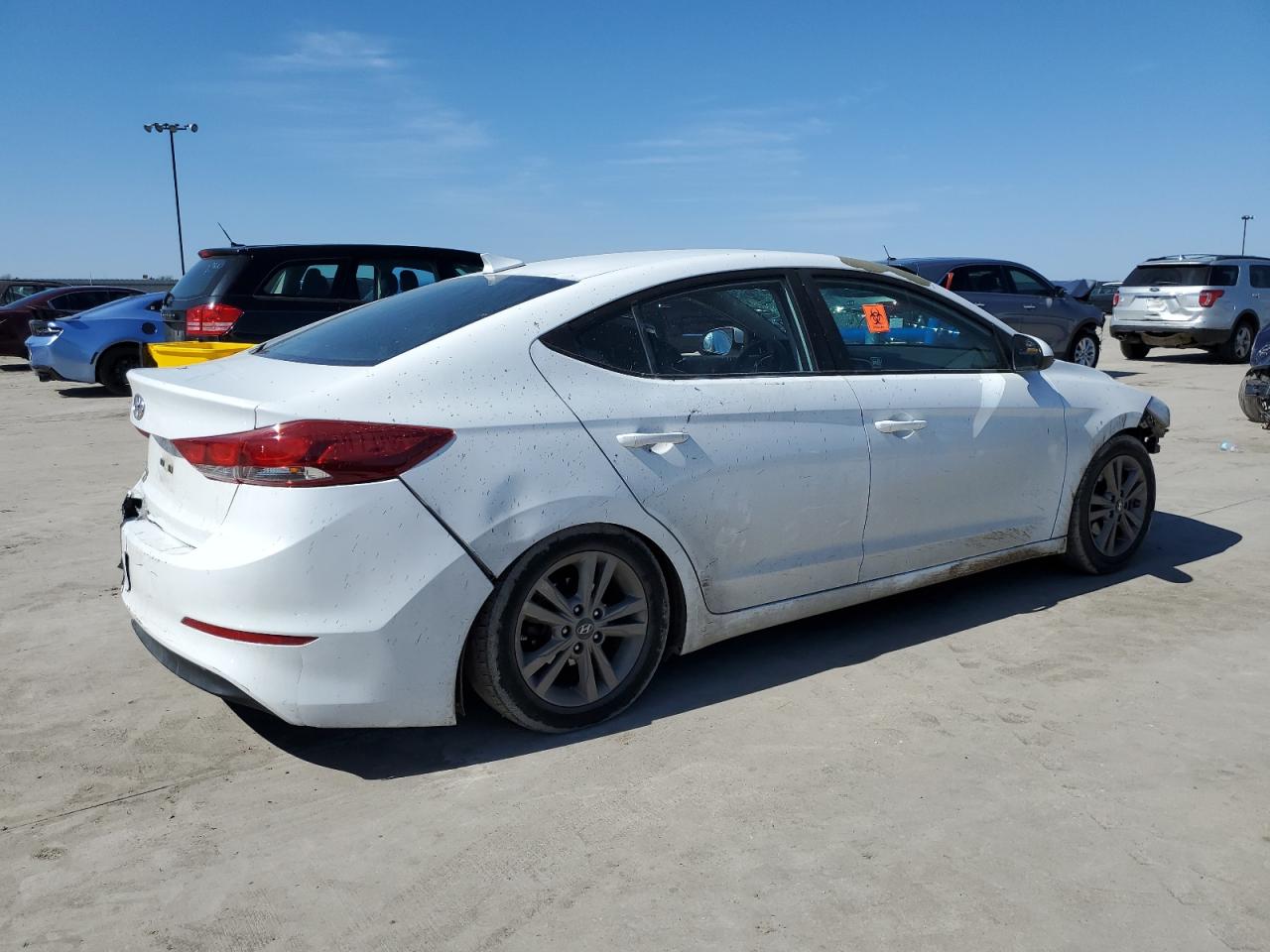 2018 Hyundai Elantra VIN 5NPD84LFXJH290818 Copart auction photo, front end / hail damage thumbnail 3