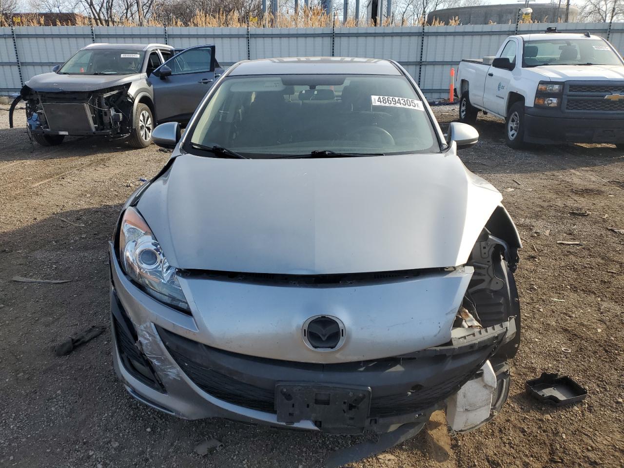 2010 Mazda 3 VIN JM1BL1SF9A1267348 Copart auction photo, front end / rear end damage thumbnail 5