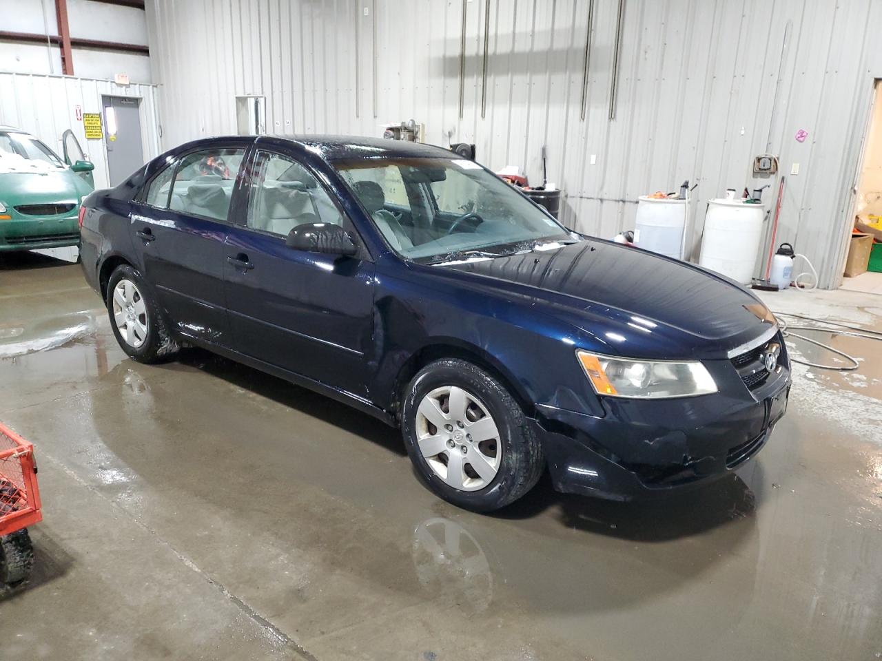 2008 Hyundai Sonata VIN 5NPET46C18H326409 Copart auction photo, front end / side damage thumbnail 4