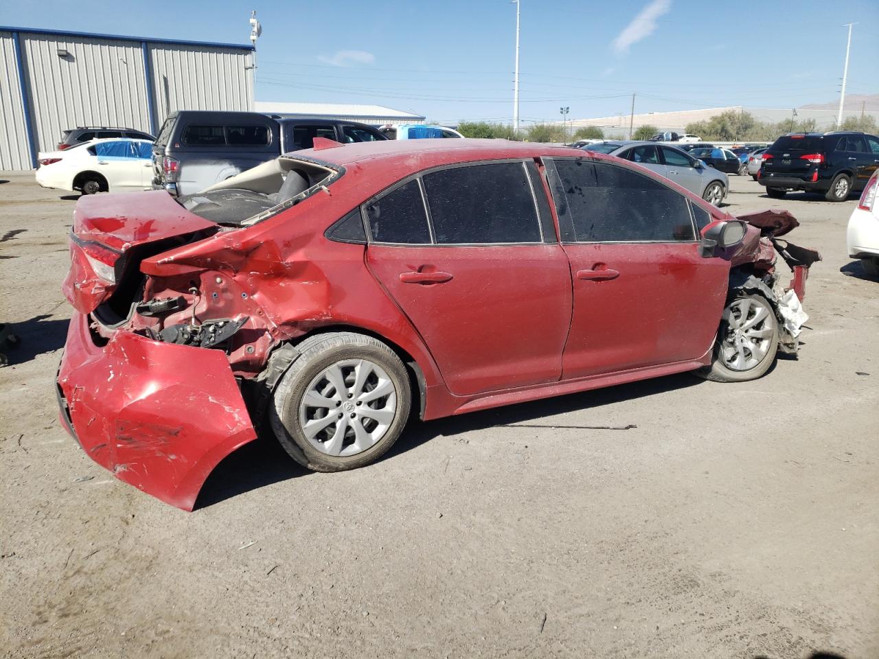 2021 Toyota Corolla VIN 5YFEPMAEXMP187195 Copart auction photo, all over / front end damage thumbnail 3