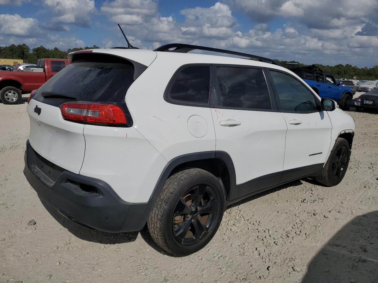 2018 Jeep Grand Cherokee VIN 1C4PJLCB1JD558783 Copart auction photo, front end / side damage thumbnail 3