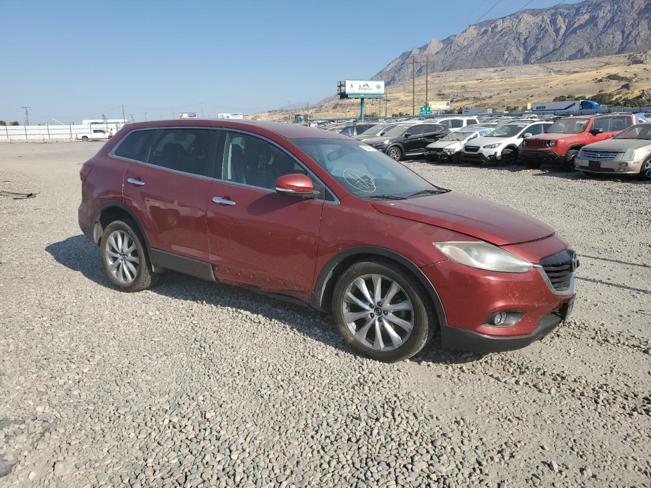 2015 Mazda CX-9 VIN JM3TB2DV3F0455899 Copart auction photo, front end / side damage thumbnail 4
