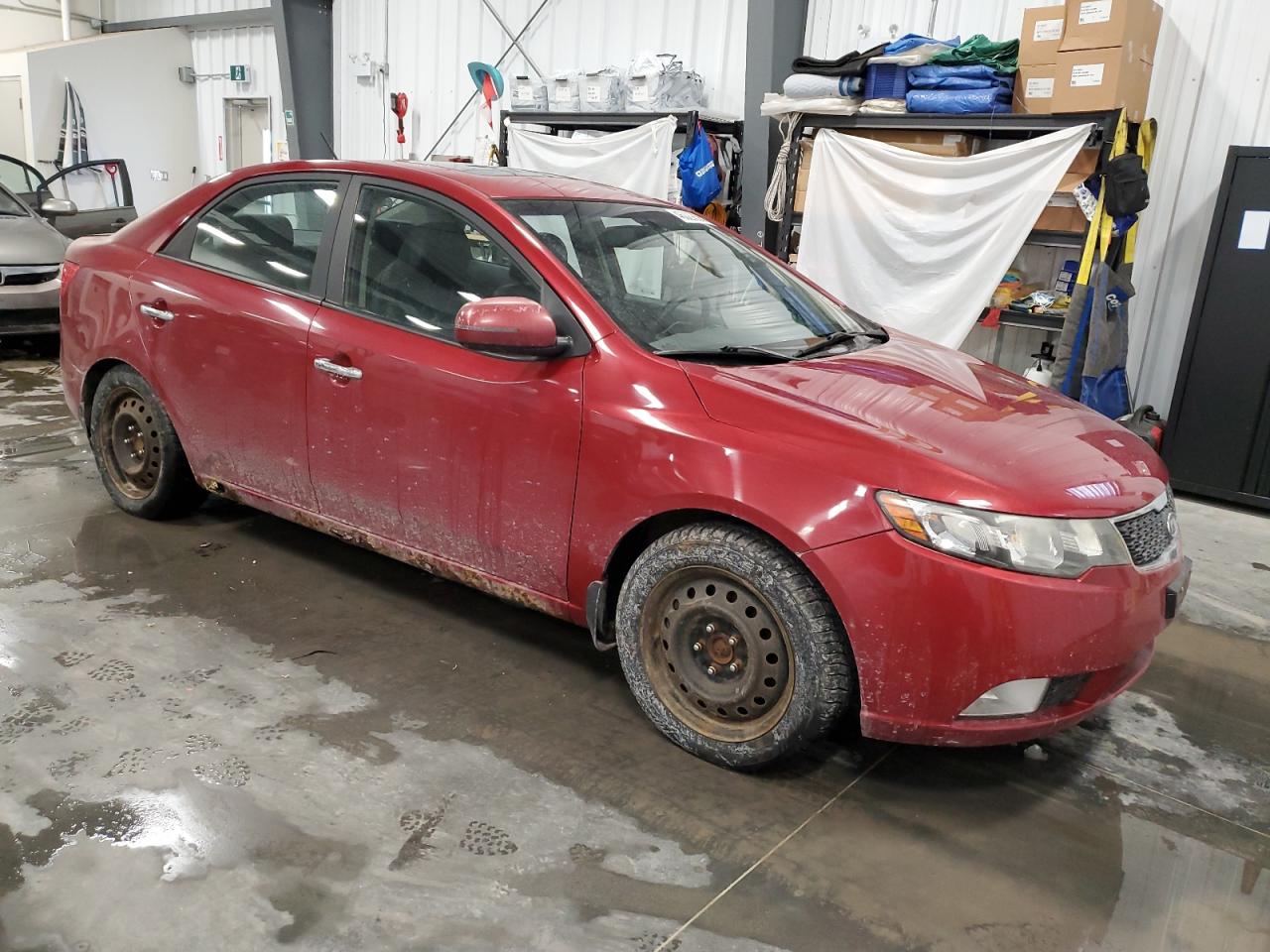 2012 KIA Forte VIN KNAFW4A33C5534672 Copart auction photo, mechanical / hail damage thumbnail 4