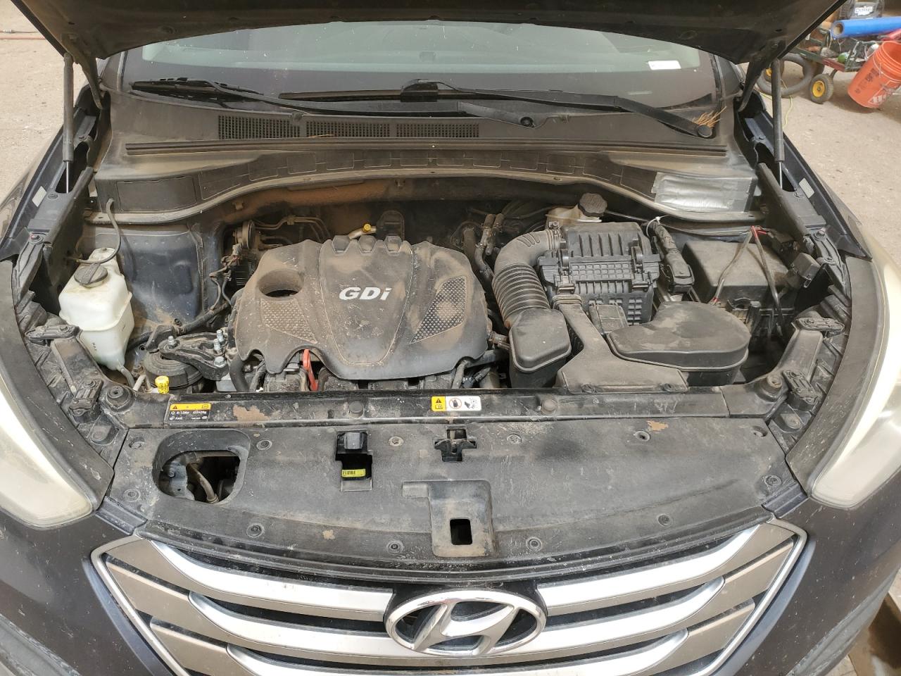 2015 Hyundai Santa Fe VIN 5XYZTDLB6FG297233 Copart auction photo, front end / rear end damage thumbnail 13