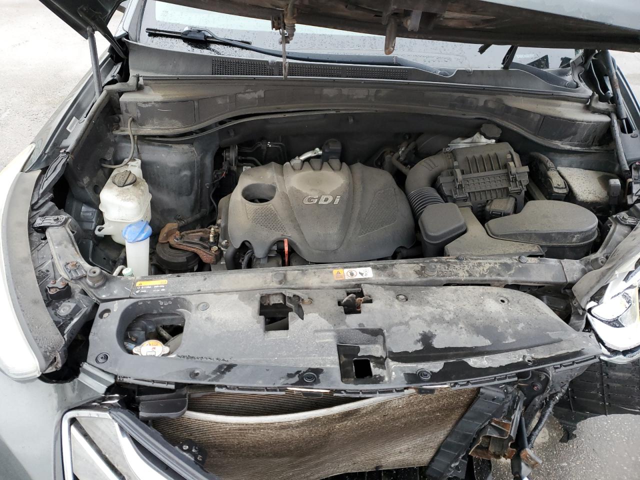2014 Hyundai Santa Fe VIN 5XYZUDLB4EG200428 Copart auction photo, front end / rear end damage thumbnail 12