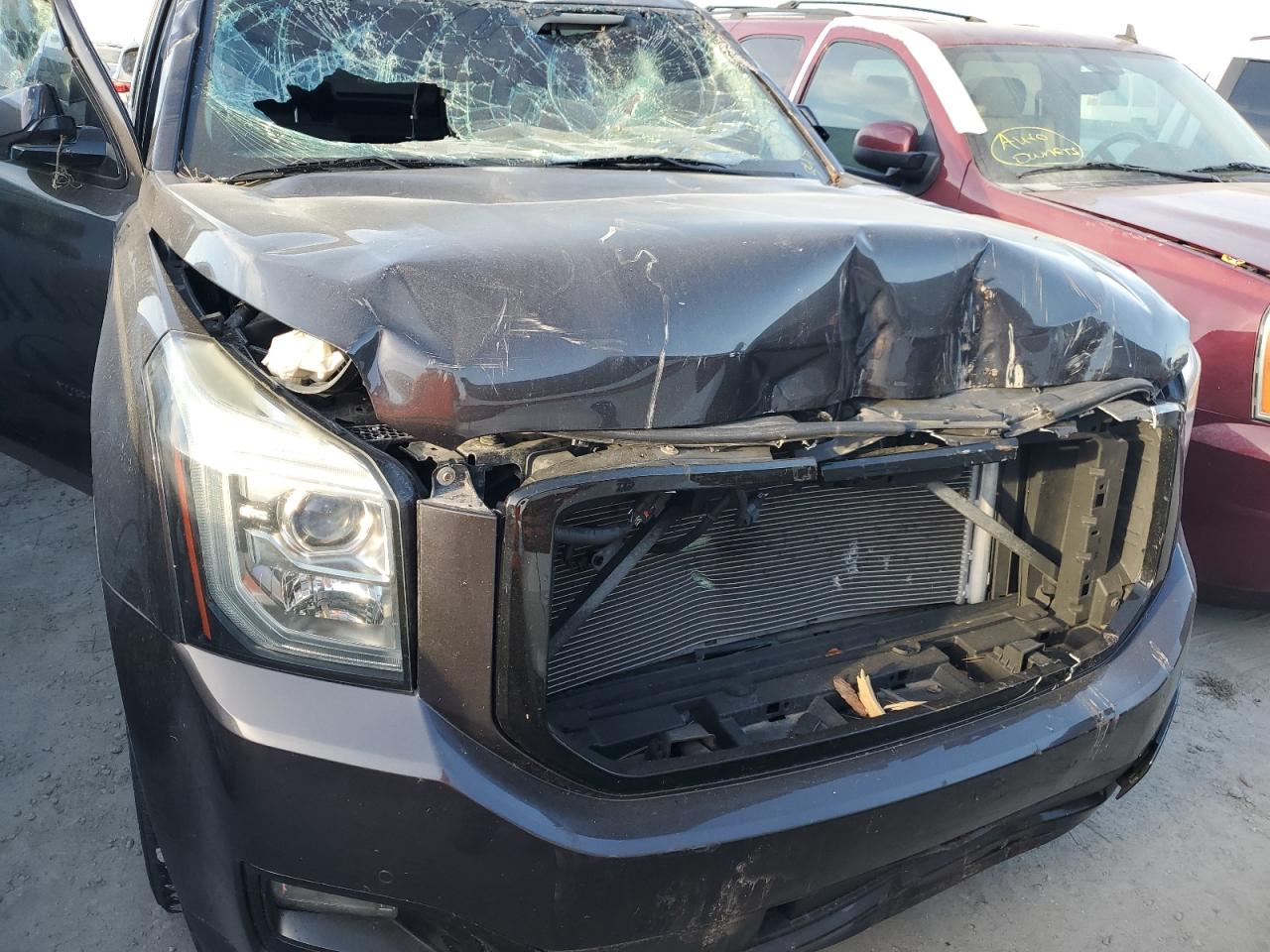2016 GMC Yukon VIN 1GKS2BKC6GR263125 Copart auction photo, top/roof damage thumbnail 12