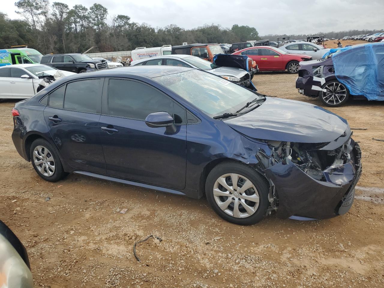 2021 Toyota Corolla VIN 5YFEPMAE2MP267039 Copart auction photo, front end damage thumbnail 4
