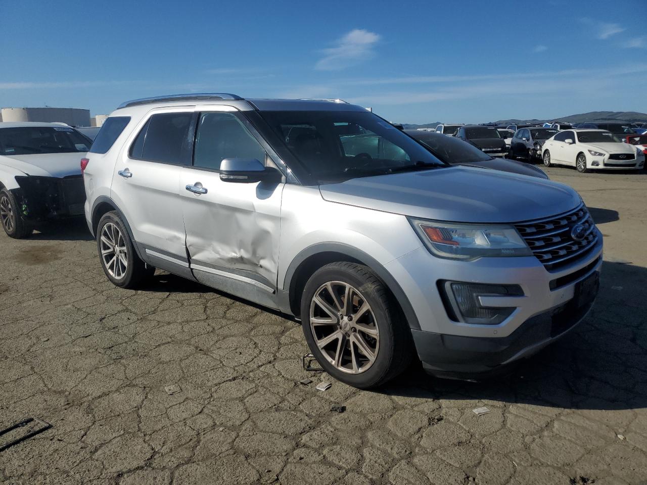 2016 Ford Explorer VIN 1FM5K7F81GGA99270 Copart auction photo, side damage thumbnail 4