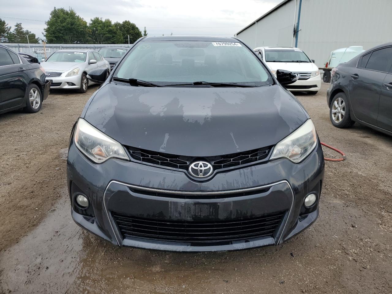 2015 Toyota Corolla VIN 2T1BURHE4FC260546 Copart auction photo, rear end / side damage thumbnail 5