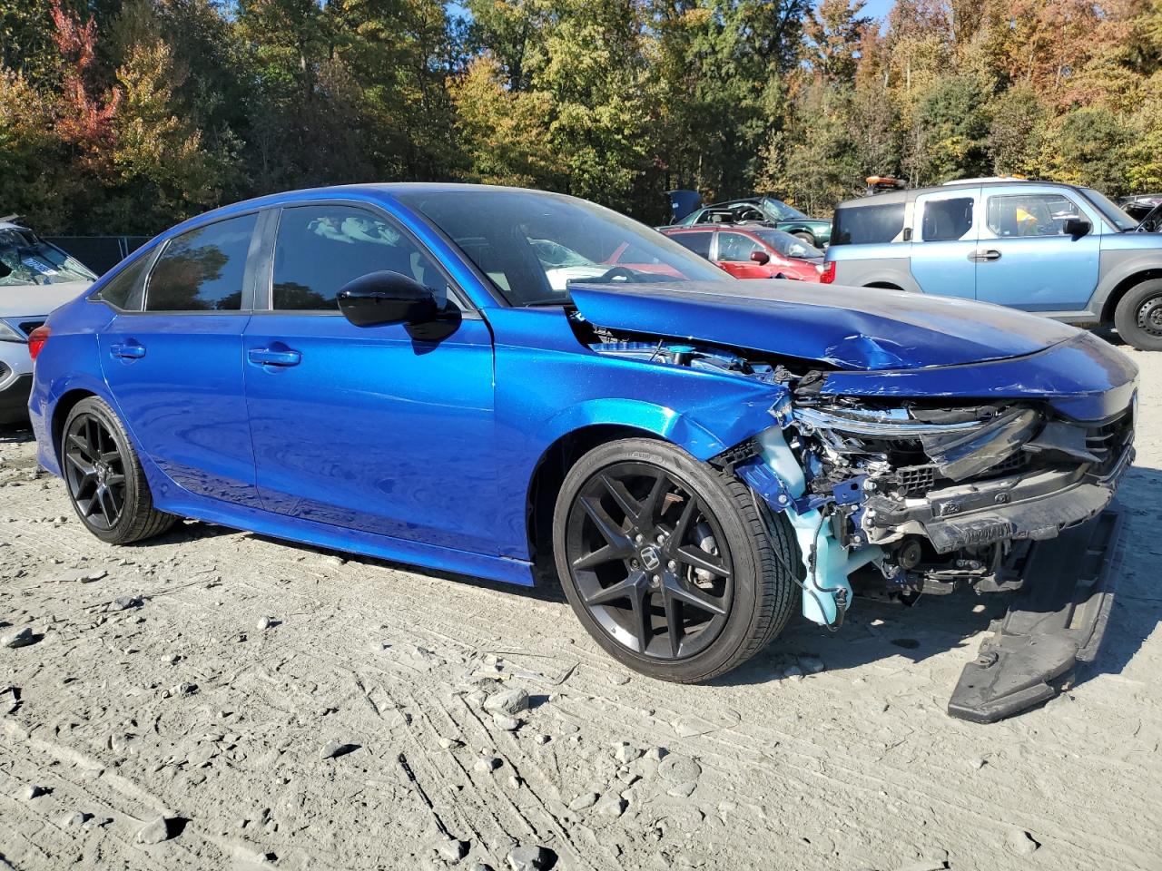 2022 Honda Civic VIN 2HGFE2F52NH602171 Copart auction photo, front end damage thumbnail 4