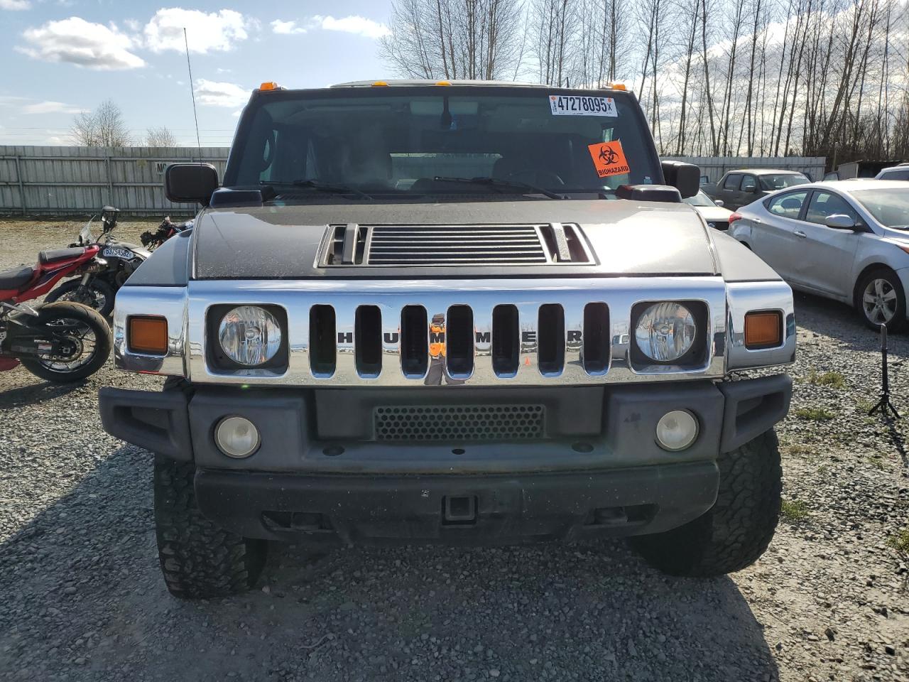 2005 Hummer H2 VIN 5GRGN23U35H119176 Copart auction photo, side damage thumbnail 5