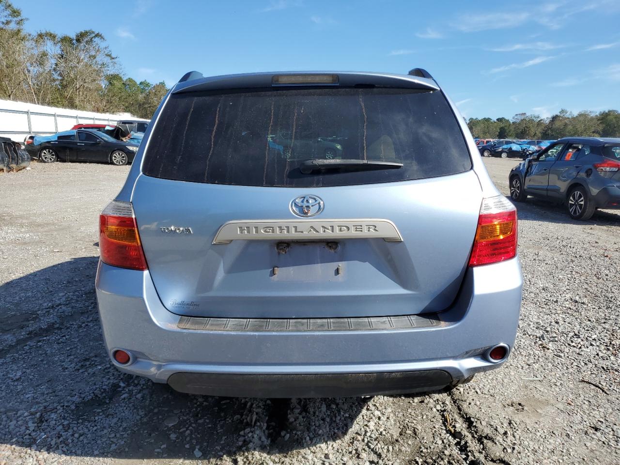 2009 Toyota Highlander VIN JTEDA41A192001197 Copart auction photo, front end / side damage thumbnail 6