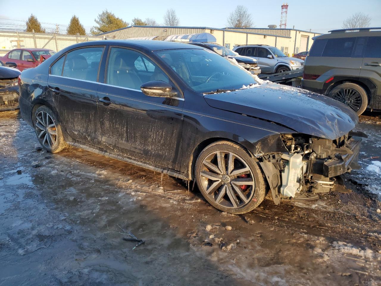 2014 Volkswagen Jetta VIN 3VW5T7AJ4EM388767 Copart auction photo, front end damage thumbnail 4
