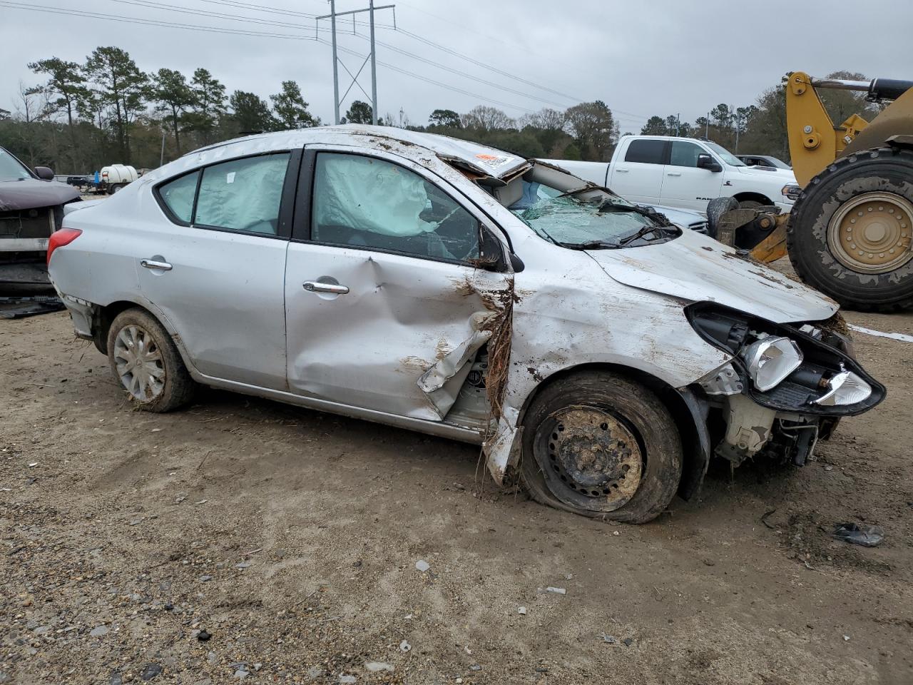 2015 Nissan Versa VIN 3N1CN7AP5FL897480 Copart auction photo, rollover damage thumbnail 4