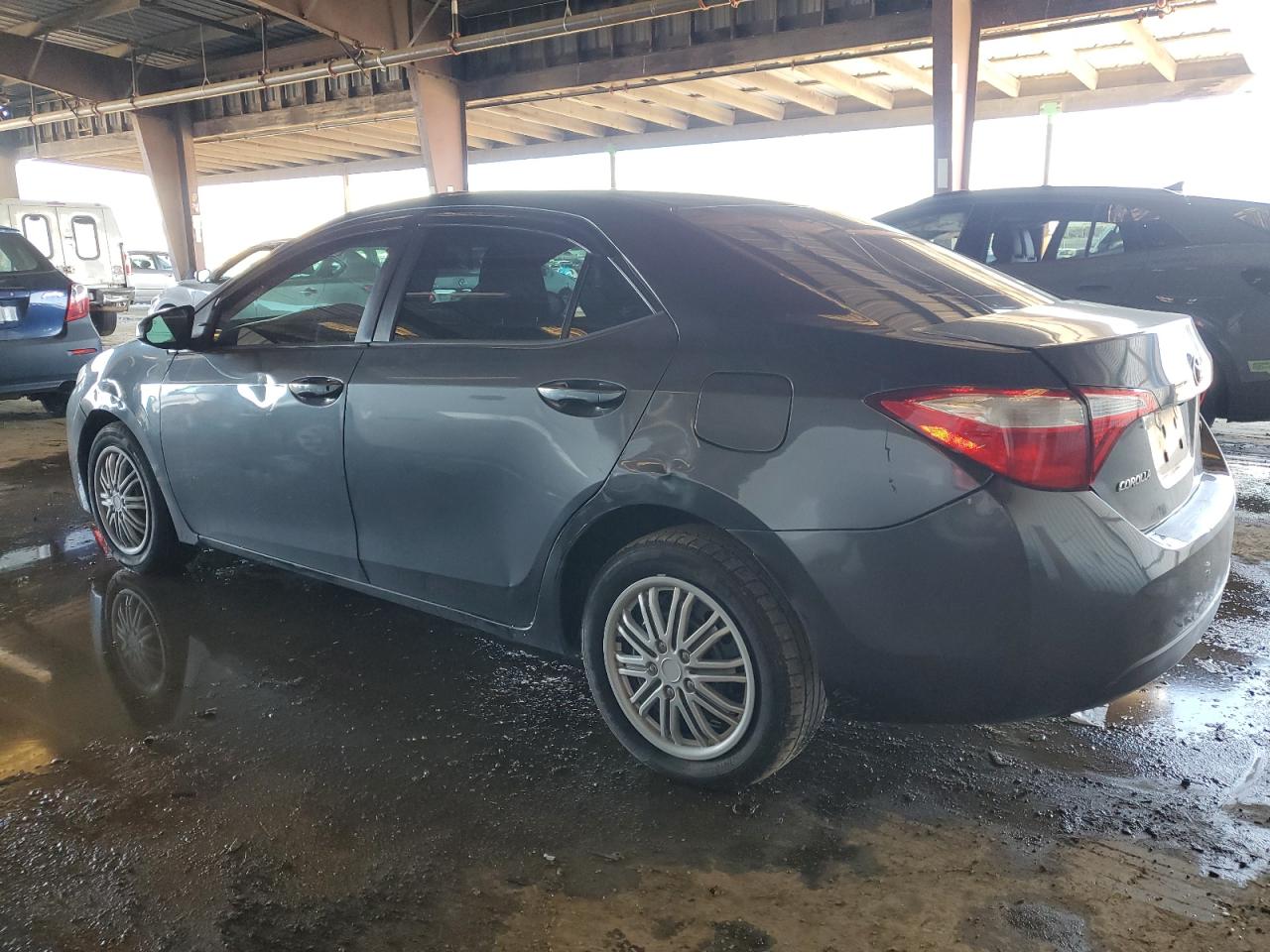 2015 Toyota Corolla VIN 5YFBURHE0FP342807 Copart auction photo, all over / front end damage thumbnail 2