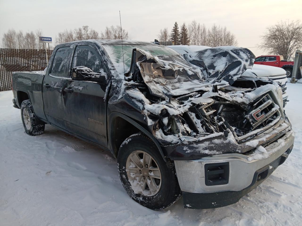 2015 GMC Sierra VIN 1GTV2UEC1FZ213151 Copart auction photo, front end damage thumbnail 4