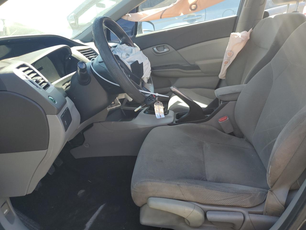 2012 Honda Civic VIN 19XFB2E51CE008351 Copart auction photo, side damage thumbnail 7