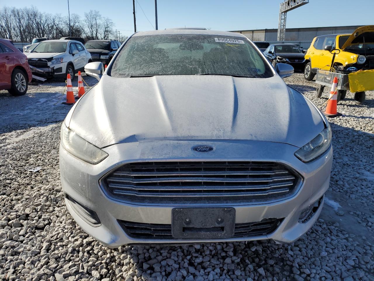 2014 Ford Fusion VIN 1FA6P0HD4E5355881 Copart auction photo, front end / mechanical damage thumbnail 5