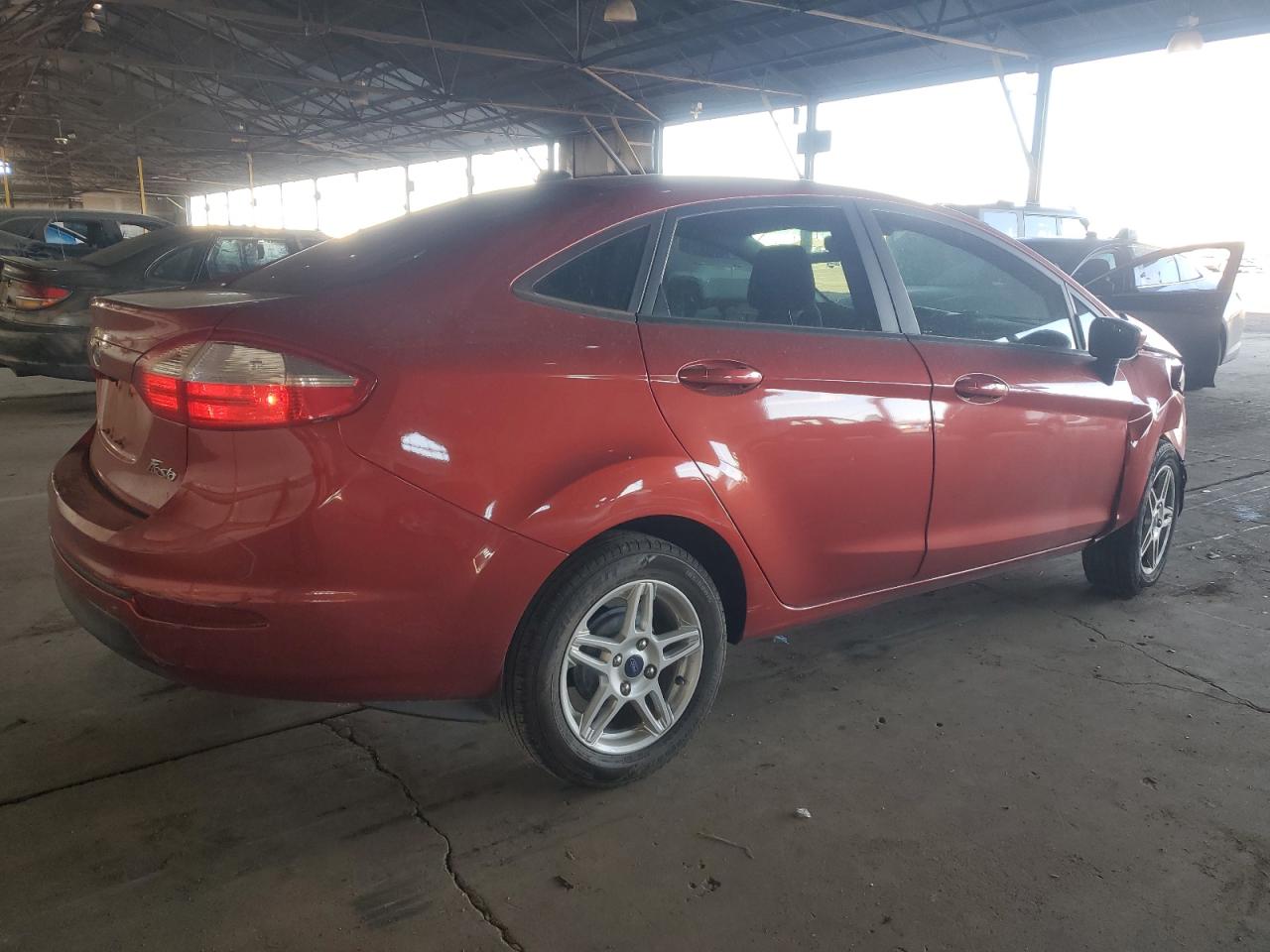 2018 Ford Fiesta VIN 3FADP4BJ2JM123846 Copart auction photo, front end damage thumbnail 3