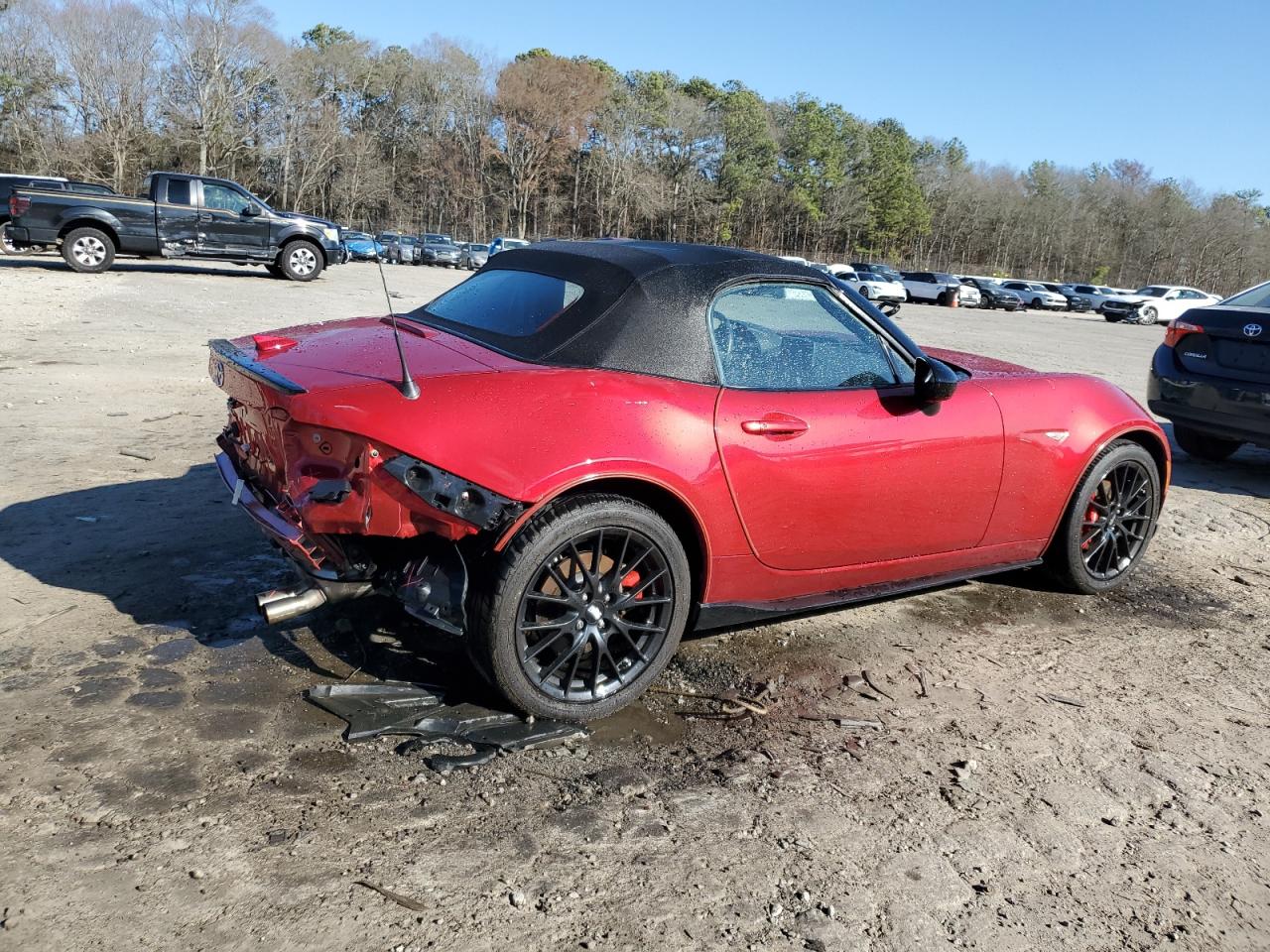 2016 Mazda MX-5 VIN JM1NDAC74G0105935 Copart auction photo, rear end / front end damage thumbnail 3
