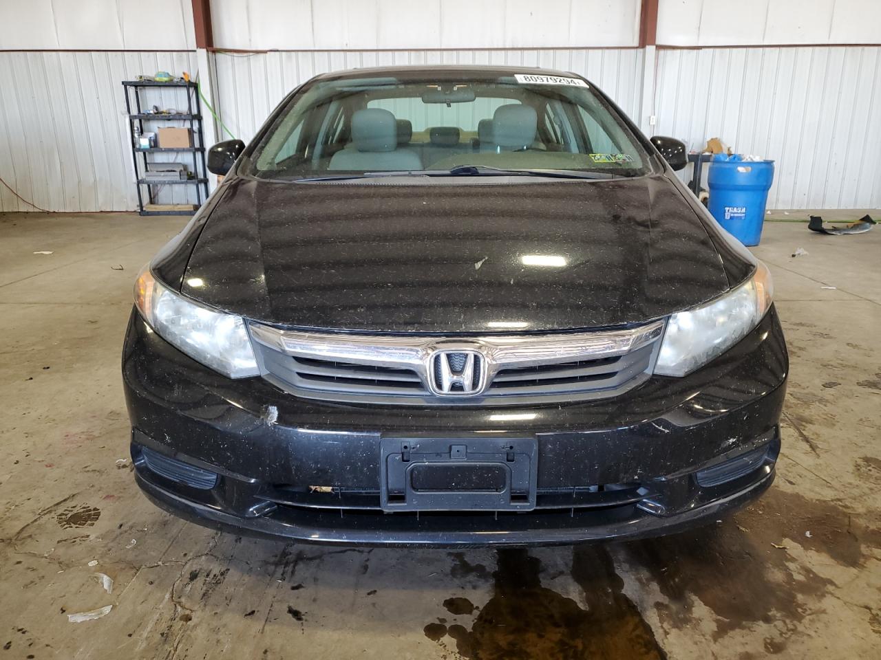 2012 Honda Civic VIN 2HGFB2F80CH540477 Copart auction photo, side damage thumbnail 5
