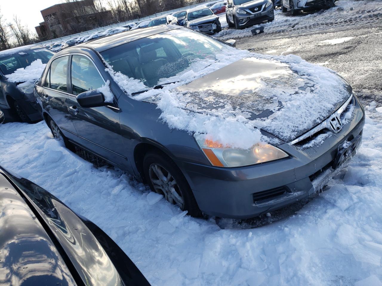 2006 Honda Accord VIN 1HGCM56806A154174 Copart auction photo, side damage thumbnail 4