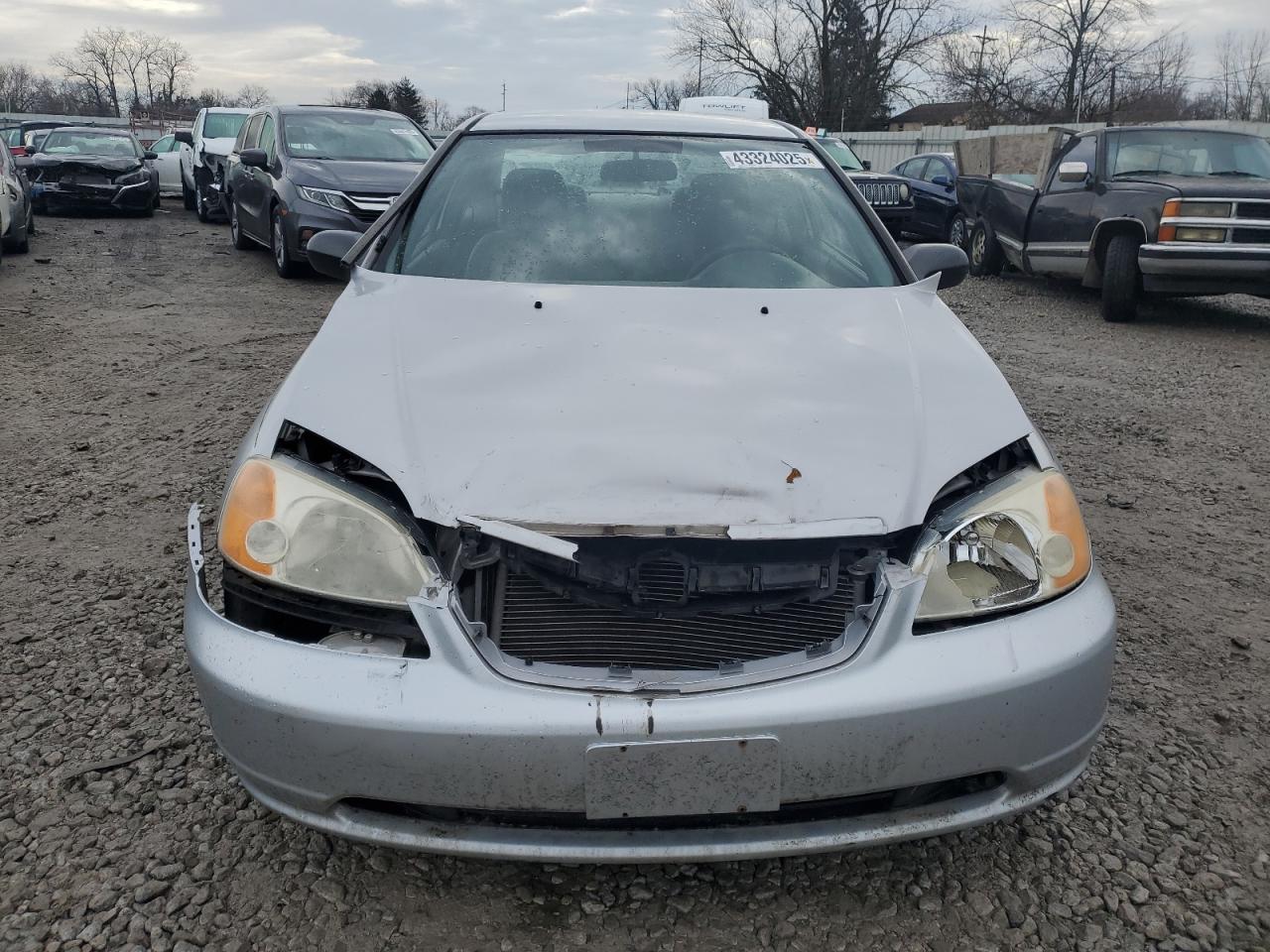 2001 Honda Civic VIN 1HGEM22581L088943 Copart auction photo, front end / rear end damage thumbnail 5