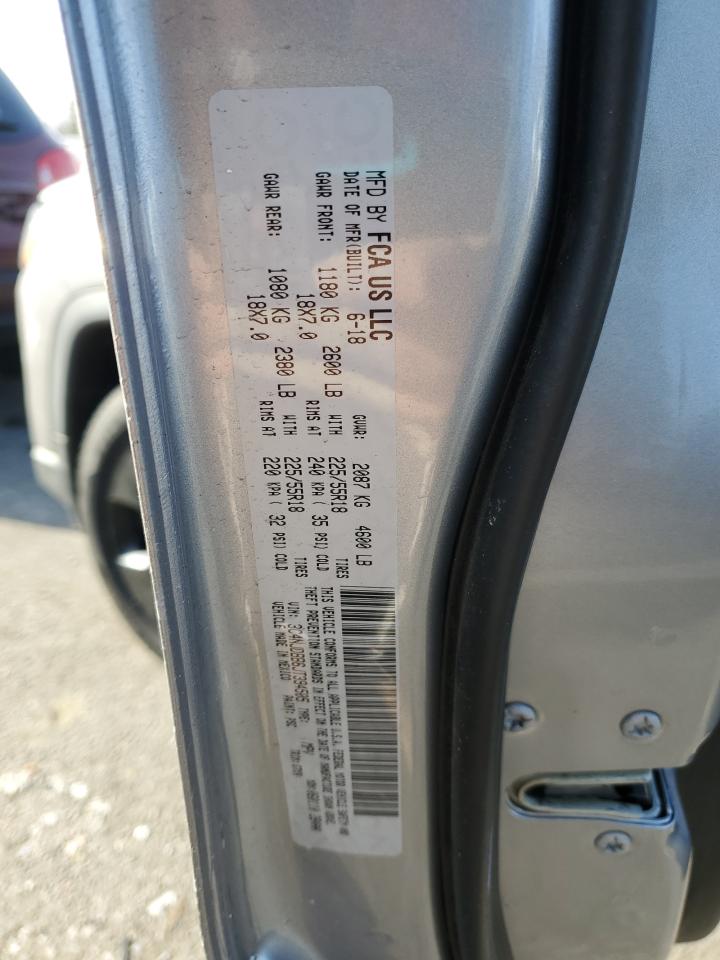 2018 Jeep Compass VIN 3C4NJDBB6JT394505 Copart auction photo, side / minor dent/scratches damage thumbnail 13