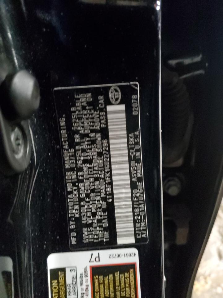 2016 Toyota Camry VIN 4T1BF1FK1GU227296 Copart auction photo, front end / minor dent/scratches damage thumbnail 14