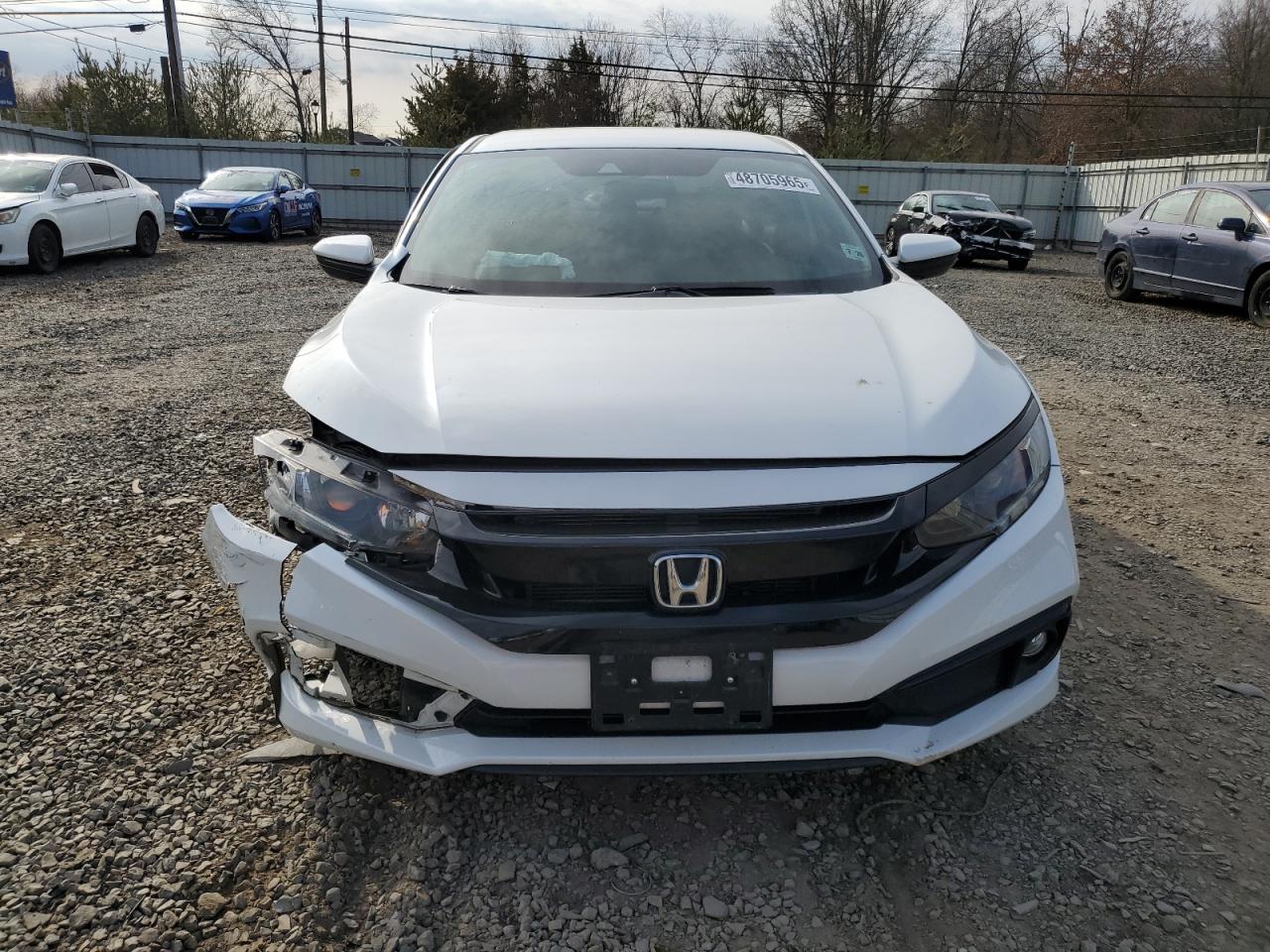 2021 Honda Civic VIN 2HGFC2F82MH542004 Copart auction photo, front end / side damage thumbnail 5