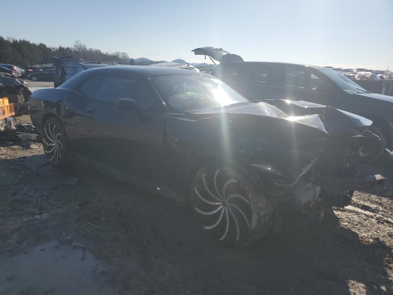 2014 Dodge Challenger VIN 2C3CDYAG4EH289533 Copart auction photo, front end damage thumbnail 4