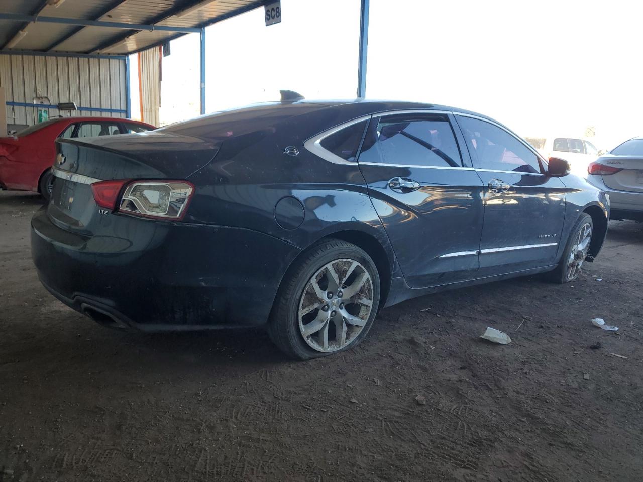 2015 Chevrolet Impala VIN 2G1165S30F9119939 Copart auction photo, front end / rear end damage thumbnail 3