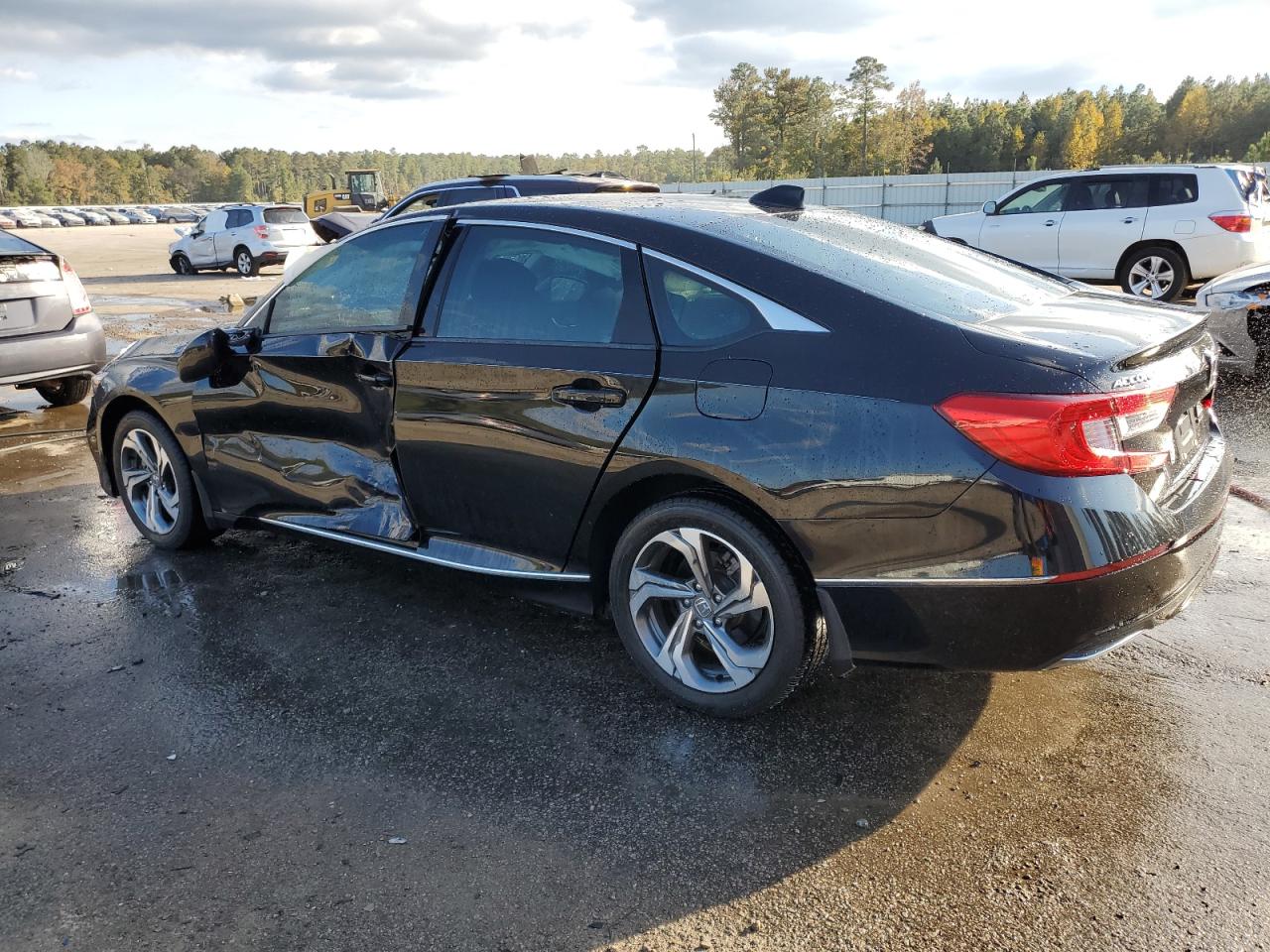 2018 Honda Accord VIN 1HGCV1F46JA199969 Copart auction photo, side damage thumbnail 2