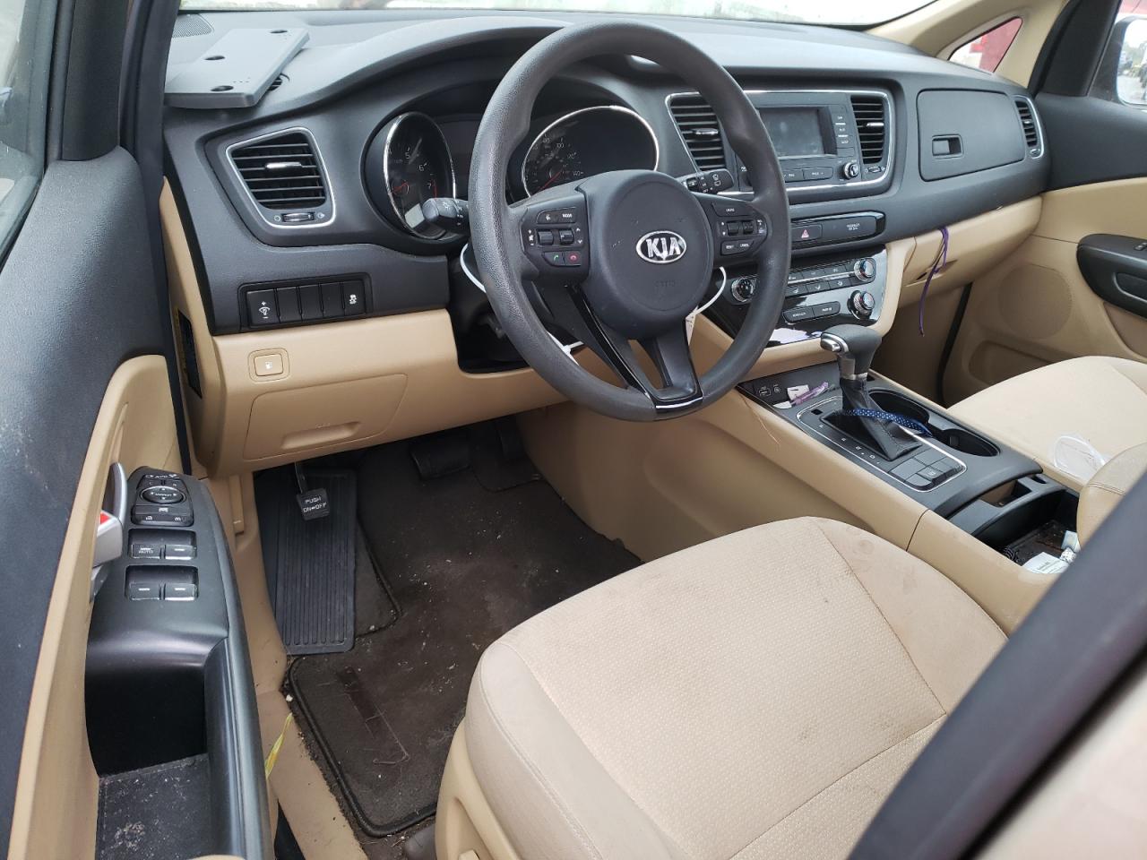 2017 KIA Sedona VIN KNDMB5C15H6306598 Copart auction photo, water/flood damage thumbnail 8