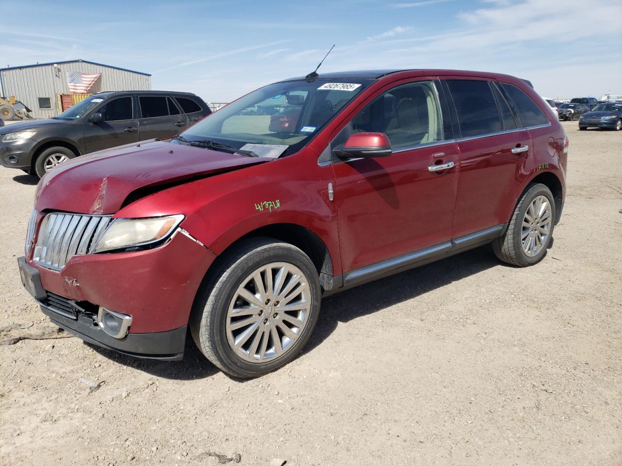 2013 Lincoln MKX VIN 2LMDJ6JK6DBL20932 - Copart auction photo