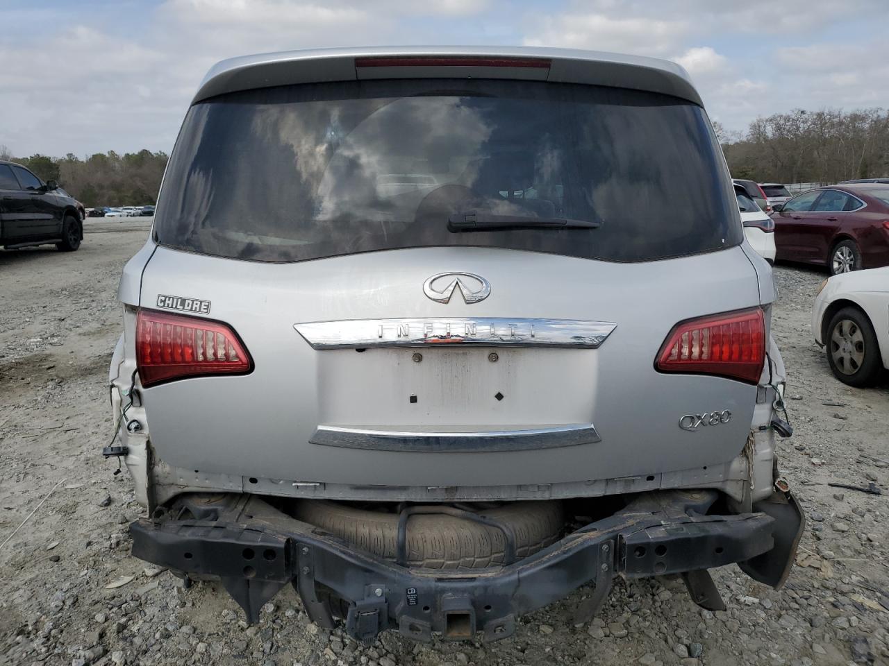 2017 Infiniti QX80 VIN JN8AZ2NEXH9152406 Copart auction photo, rear end damage thumbnail 6