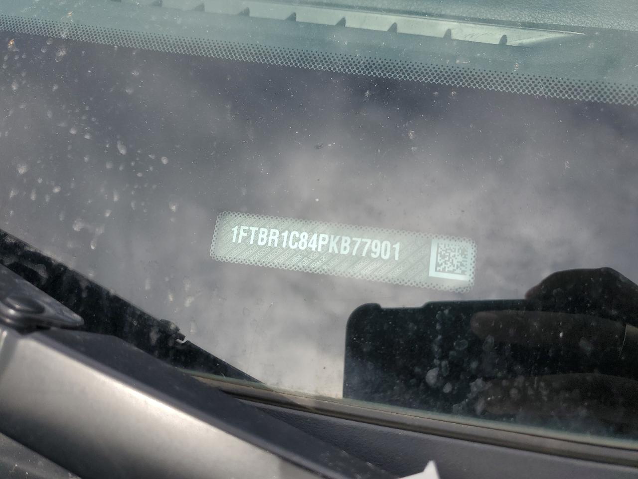 2023 Ford Transit VIN 1FTBR1C84PKB77901 Copart auction photo, front end / side damage thumbnail 13