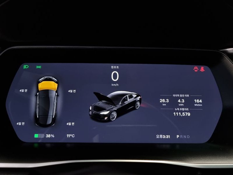 2017 Tesla Model s VIN 5YJSA1E28HF219033 Encar auction photo thumbnail 8