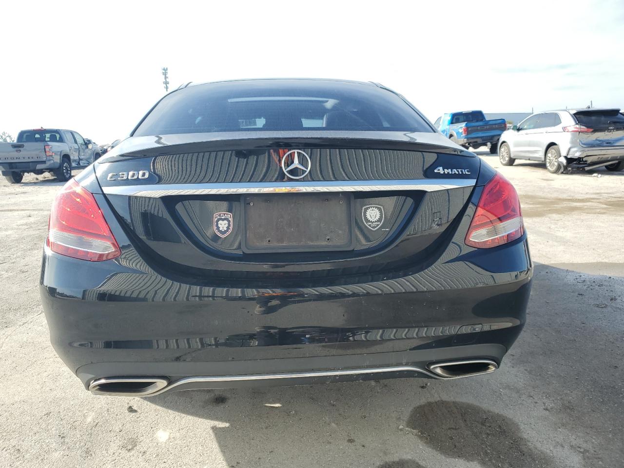 2016 Mercedes-Benz C-klasse VIN 55SWF4KBXGU111972 Copart auction photo, front end damage thumbnail 6