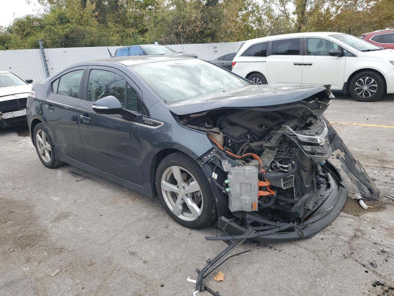 2013 Chevrolet Volt VIN 1G1RB6E45DU106810 Copart auction photo, front end / minor dent/scratches damage thumbnail 4