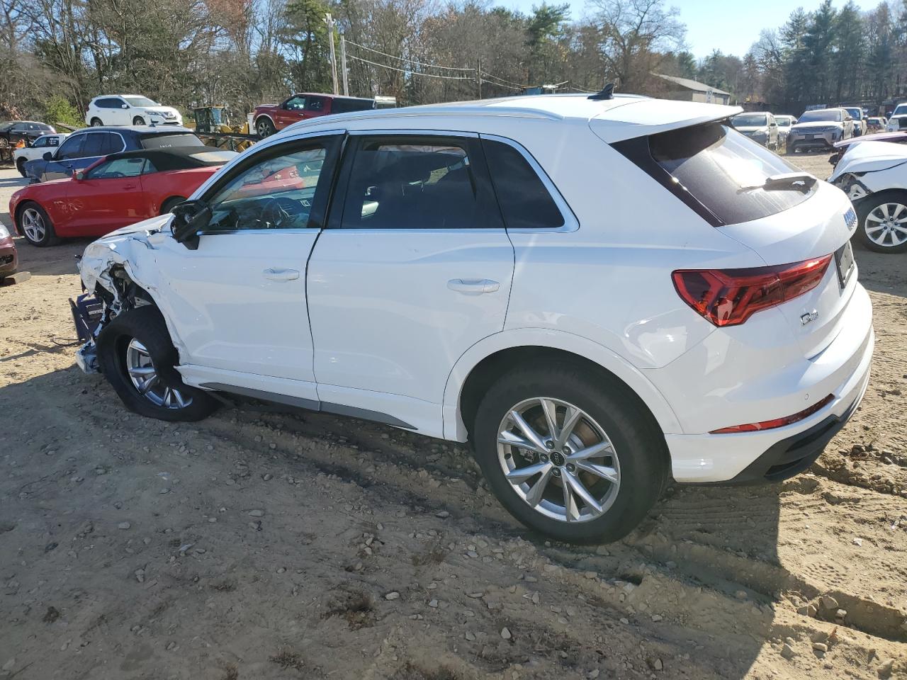 2024 Audi Q3 VIN WA1DECF3XR1146638 Copart auction photo, side / front end damage thumbnail 2